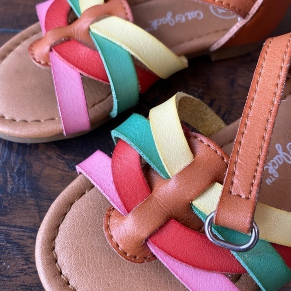 Cat & Jack Girls Sandals, Tan Color, Size 6 - Picture 5 of 11